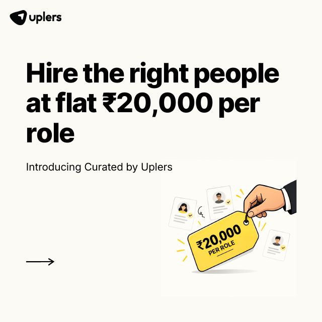 Cost carousel, slide 1: Hire the right people at flat ₹20,000 per role